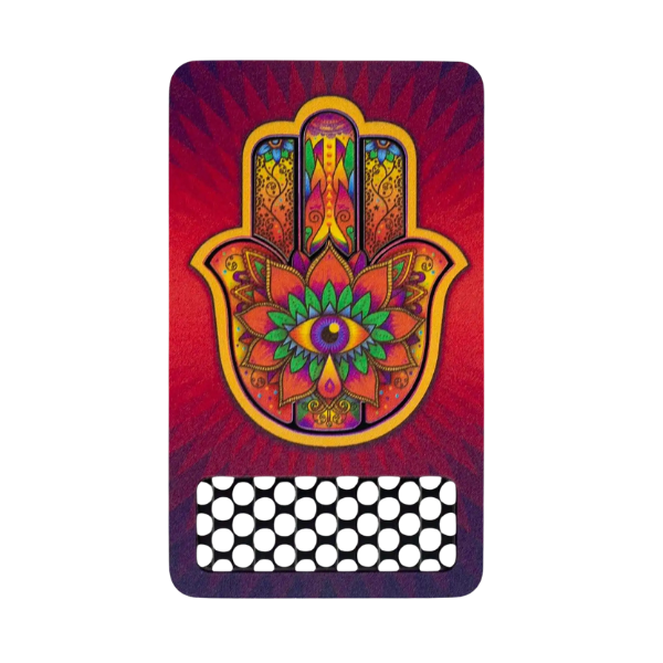 Vsyndicate Non Stick Grinder Card / Hamsa Red